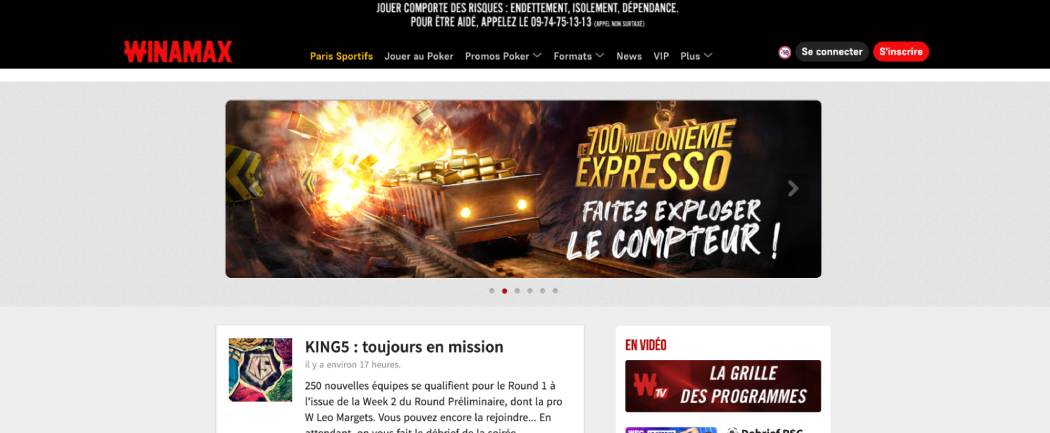 Winamax poker
